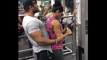 Preview 3 of Main Bontot Awel Tudung - Gym exercise touch