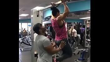 Preview 4 of Main Bontot Awel Tudung - Gym exercise touch