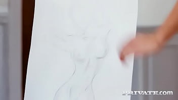 Preview 2 of Www Koal Molek Top Xxx Com - Alexis Crystal,  a nude model who tests her painters skills