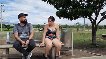 Preview 1 of Out Side Xxx Sexi Video - Hago un rico trato con mi hermanastra y termina chupandome la polla en el monte atras de un centro comercial en C&uacute_cuta - Porno en Espa&ntilde_ol