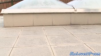 Preview 1 of Dogfart Prison - Tattooed eurobabe dp fucked and spitroasted
