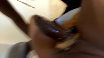 Preview 3 of Telugu 20year - Ebony Slut Deepthroat Gag on Cock