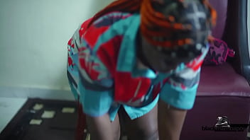 Preview 1 of Rough Squirts - Teenage Oily Ass Room Service Beg To Fuck A Big Black Cook