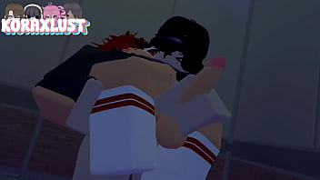 Preview 2 of Imo Xxx Jd - KORAXLUST - Roblox femboy dominated by taller psycho girl