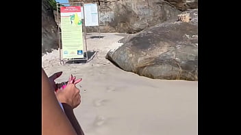 Preview 1 of Mom And Boy X Video 2020 - Renatinha Mello - HotWife Exibicionista visitando a praia de Abric&oacute_ com os amigos