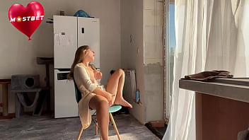 Preview 4 of International Black Coke Xxx - Seducing a neighbor. Public masturbation