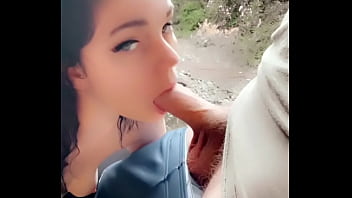 Preview 1 of Aaliyah Hadid Cousin - Teen Slut takes Big Cock under highway bridge