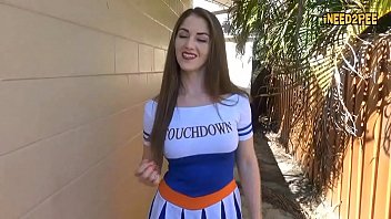 Preview 4 of Lingsay Lohan - female pee desperation wetting her panties 2017 4