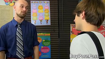Preview 1 of L16 Old - Big dick teacher fucking twink student in the classroom