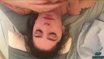 Preview 3 of Russian Teen Anal Rape - Tattooed Hippie Chick Facefuck 2 Cumshots POV