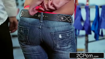 Preview 1 of Jav Fat Online Hd Khmer - Hot Round Ass Babe Fucked by Sales Assistant in a Change Room