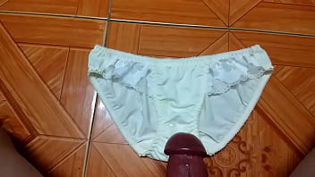 Preview 3 of German Blowjob Sex Eva Mexicana - Sịp trắng tinh kh&ocirc_i | Cum on panties compilation the best!