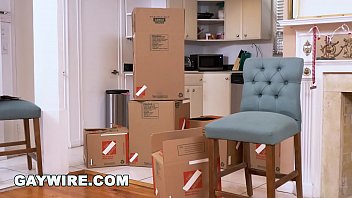 Preview 1 of Turkish Turk Arab - GAYWIRE - Mover Fucks Client Raw While The Girlfriend Is Home! OMG