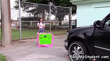 Preview 1 of Xixx Videos Download - Petite Kharlie Stone Fucks Cupcake Customer&#039_s Huge Cock
