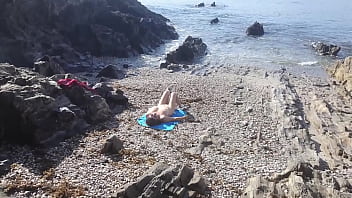 Preview 1 of Young Slut Big Tits Anal - Exhibitionist Flashes his Dick for a Nudist Milf. She Sucked on the Beach