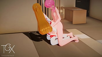 Preview 4 of Animal Crushing - Sword Art Online Asuna In Sex Futanari Porn Anime Hentai Sex Gaming Games