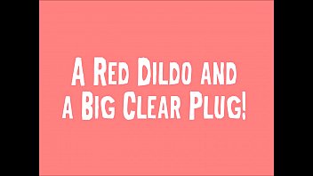 Preview 1 of Valerie Cormier Porn Star - My Anal Lust - A Red Dildo and a Big Clear Plug
