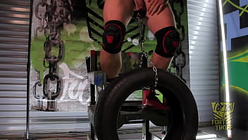 Preview 3 of Amy Beth4 - FT Pierce Paris swings tire from nuts