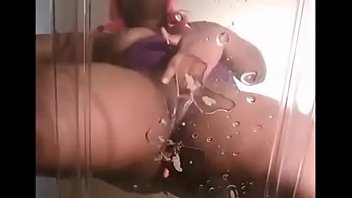 Preview 3 of Busty Filipino Beauty Reina Lee - preg bbw squirts onto clear chair from above