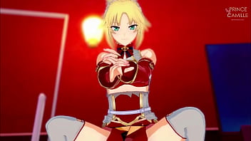 Preview 2 of Xxxi Video Online - Mordred Pedragon masturbates you and lets you finish inside - Fate Apocrypha