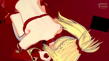 Preview 3 of Xxxi Video Online - Mordred Pedragon masturbates you and lets you finish inside - Fate Apocrypha