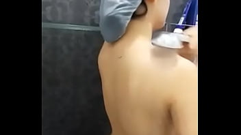 Preview 1 of Bech Red Head - bathing girl sexy chinese