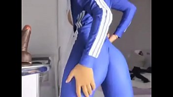 Preview 2 of Steph Kegels Play - perfect ass in blue yoga pants