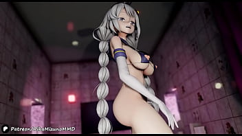 Preview 2 of Pendejsd - KonKon Sexy Dance - Kizuna Akari (Shimakaze Cosplay) | MMD R-18