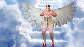Preview 1 of Convincing Foursome Story - Granny Carmen Angel: Angelic Gilf Deep Throating Cocksucker