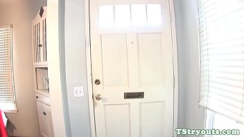 Preview 1 of British Punishment - Spex tranny wanking off at casting audition
