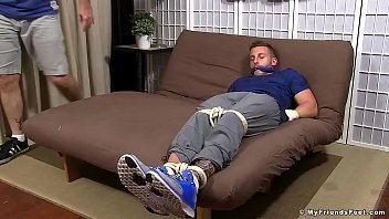 Preview 1 of Indo Virja - Inked hunk Jake is restrained and has his feet worshipped