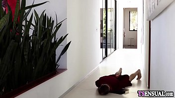 Preview 1 of Faune Chambers Asshole Up Close - Slender shemale fucked by a hurt massage clients big dick