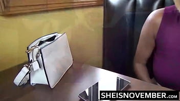 Preview 2 of Sunny Day In Japan Full Sexcom - HD Pornstar Student With Monster Natural Tits Meets Teacher In Secret For Oral-Sex Blowjob To Pass Class,  Cute Young Blonde Busty Black Babe Msnovember In Public Diner Restroom Sucking Hard Girthy Big Cock Closeup Point Of View By Msnovember