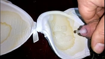 Preview 4 of Fat Boy Hairy - cum bra crossdress
