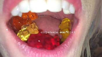 Preview 2 of Omegle Vk Webcam Little Girls - Vore Fetish - Trice Eating Gummy Bears Video2