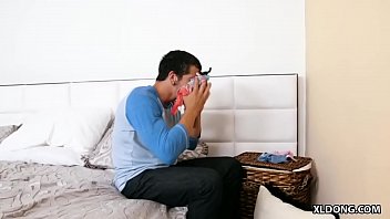 Preview 2 of Assjob Kitchen - Weird stepbro has panty fetish! - Megan Rain