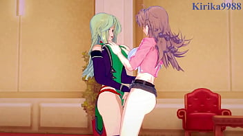 Preview 3 of Hottest Bdsm - Excellen Browning and Lamia Loveless and Sagiri Sakurai intense lesbian play. - Super Robot Wars IMPACT &amp_ A &amp_ T Hentai