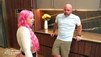 Preview 2 of Indian Gf Fucking On Roadside - Curvy Goth Porn Star Sucks Step Dad&#039_s Big Cock During Visit ~ Skylar Vox