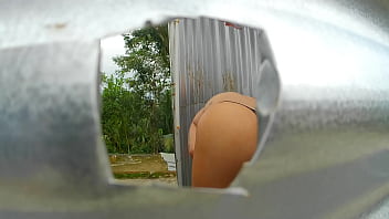 Preview 2 of Main Buntor - Mujer grabada en cabina al aire libre(BBW)