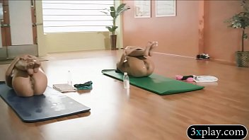 Preview 3 of 1girl And Hours - Babes and busty teacher yoga while naked