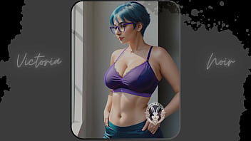 Preview 4 of Sister Xxxvideo Com - AI: Vibrant blue hair and dark glasses DOMINATRIX - Part 1 - Waifu Models #003