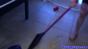 Preview 2 of Meya Kalefa Sex - Fraternity twink deepthroats cock at hazing