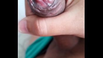 Preview 1 of Milik Dato - Leaking precum,  slowly stroking my uncircumcised cock,  extreme closeup. July 18,  2024.