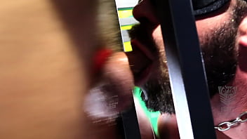 Preview 3 of Jjjj A Pelo - Caged,  Blindfolded,  and face fucked