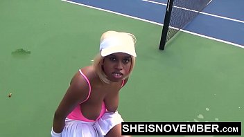 Preview 2 of Mom Xxxstep - A Cute Busty Black Slut Sheisnovember Give POV Blowjob And Public Mooning Big Ass Flashing Her Hot Ebony Brown Booty,  Showing Her Butt Cheeks Outside,  Walking With Horny Man After With Huge Natural Tits Out Of Shirt HD By Msnovember