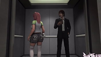 Preview 1 of Gangster Bitch Talking Dirty - Stuck in the elevator