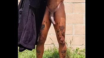 Preview 1 of Boy Club Cap - Cum in the Backyard