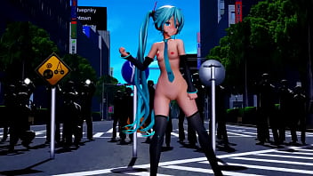 Preview 3 of Black Banger Xxx Viddeos Dewonld - Hatsune Miku Hypno MMD Dance