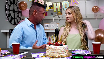 Preview 1 of Arin Sex - FamilyOrgasm - Salivary Sex Education on Daughter&#039_s Birthday