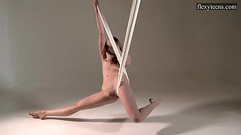 Preview 3 of Back Ass Aunty - Brunette Sofia sexy gymnast